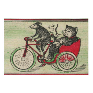 It’s good to be the cat faux canvas print