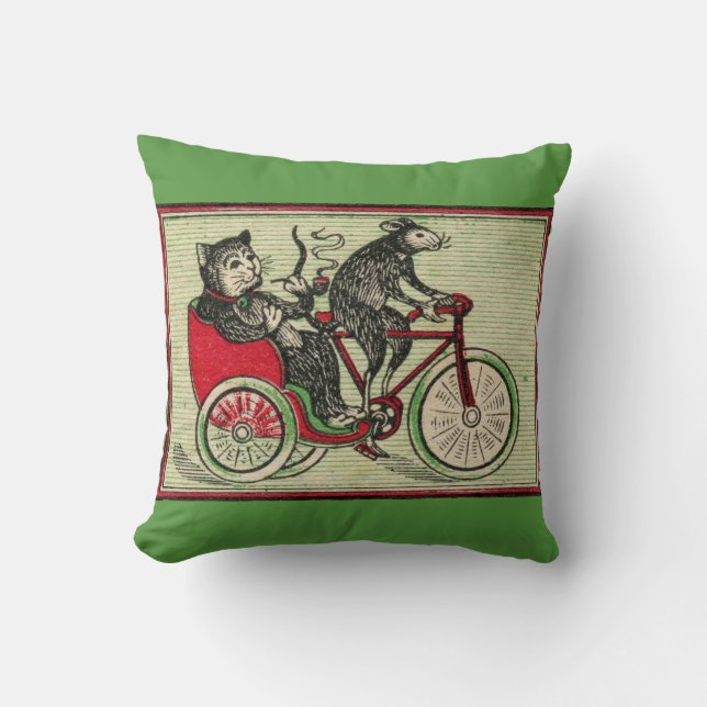 It’s good to be the cat throw pillow (Front)