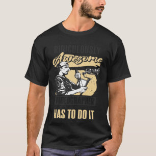 It S Hard Being Awesome Videographer Videography T-Shirt