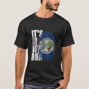 It s In My DNA Belize Gift Maya Creole Vintage Bel T-Shirt