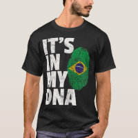 IT_S IN MY DNA Brazilian Brazil Flag Men Women Pri