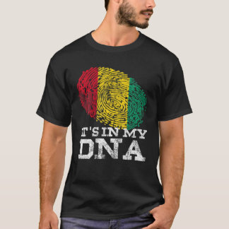 It s In My DNA Guinean Gifts Proud Afro Guinea Con T-Shirt