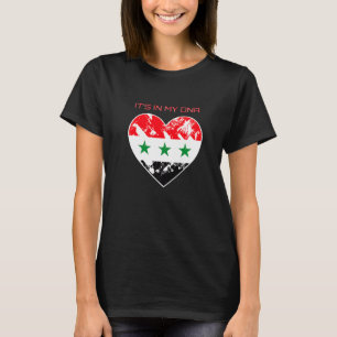 It S In My Dna Iraq  Proud Iraqi Heart Flag T-Shirt
