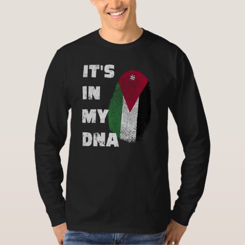 It S In My Dna  Jordan Pride Fingerprint Jordanian T_Shirt