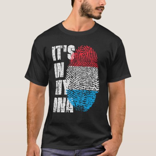 It S In My Dna Luxembourg Flag Luxembourgish T_Shirt