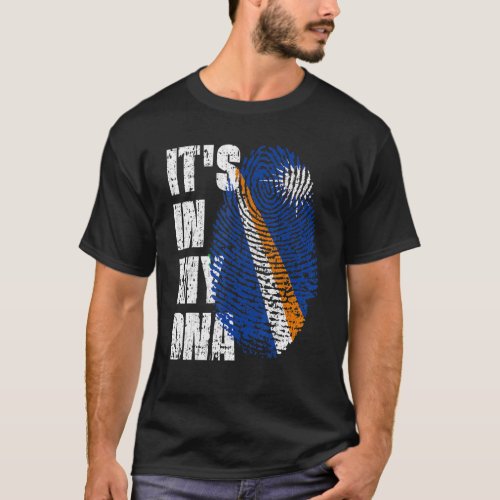 It S In My Dna Marshall Islands Flag Marshallese T_Shirt