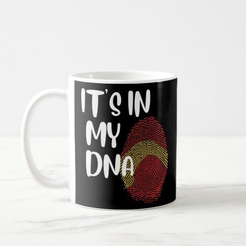 It s In My DNA Spanish Proud Espaol Spanish Flag  Coffee Mug