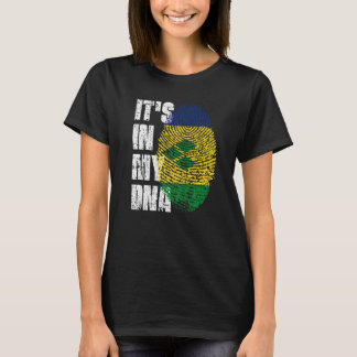 It S In My Dna St Vincent & Grenadines Flag Roots T-Shirt