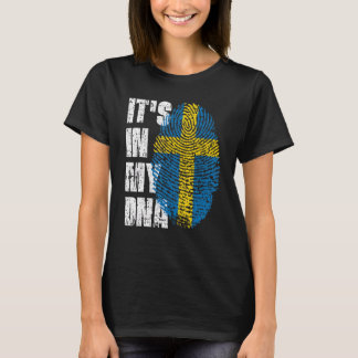 It S In My Dna Sweden Flag Swedish T-Shirt