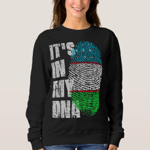 It S In My Dna Uzbekistan Flag Uzbek Sweatshirt