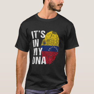 It s in My DNA venezuelan Pride venezuela Flag T-Shirt