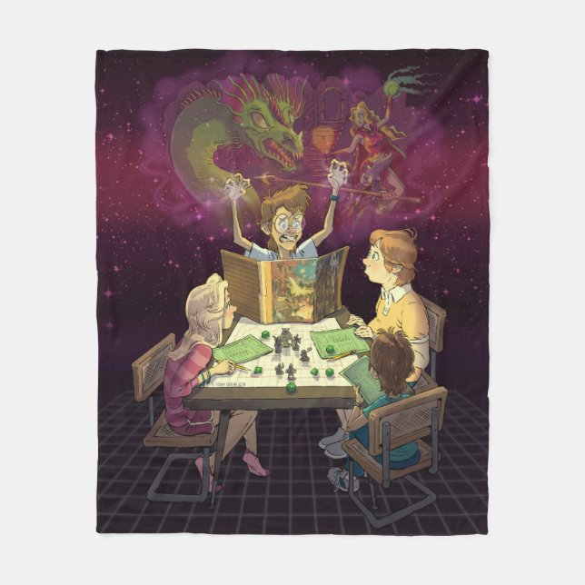 “It’s Just a Fantasy” Fleece Blanket (Front)