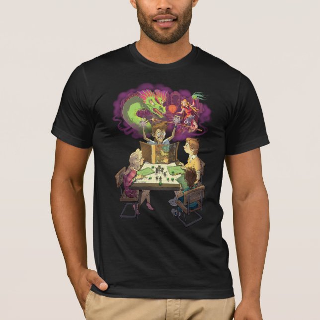 “It’s Just a Fantasy” Men's Fitted T-Shirt (Front)