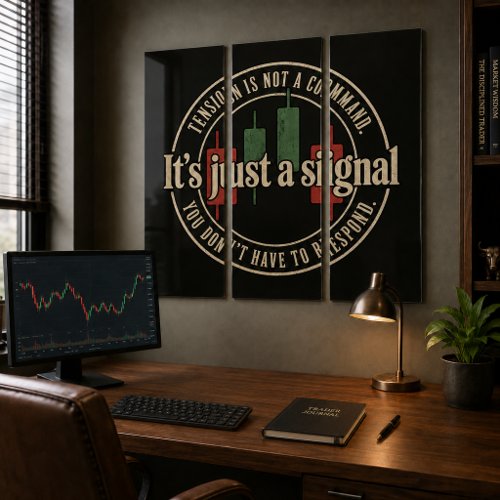 It’s Just a Signal Trading Psychology Design Triptych