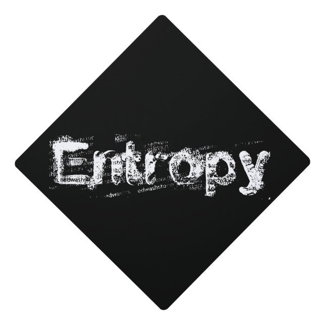 It’s Just Entropy Graduation Cap Topper (Front)