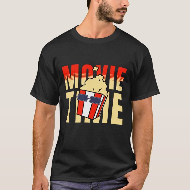 It’s Movie Time & Popcorn T-Shirt (Front)