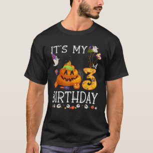 It s My 3rd Birthday Poop Halloween Birthday Gift  T-Shirt