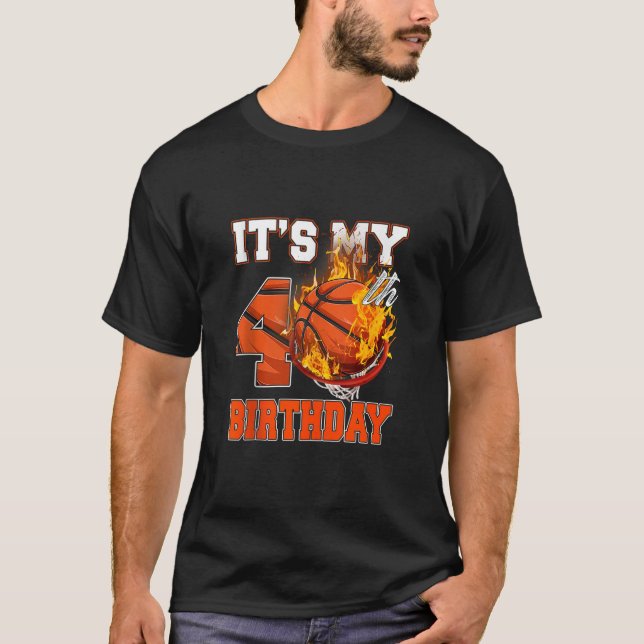 It s My 40th Birthday Basketball Lover 40 Years Ol T-Shirt (Front)
