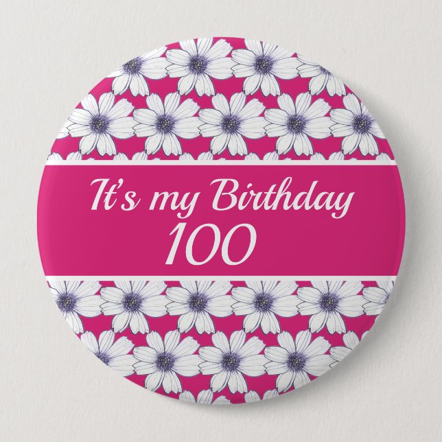 It’s my Birthday Custom Birthday 15 Cm Square Badg Button (Front)