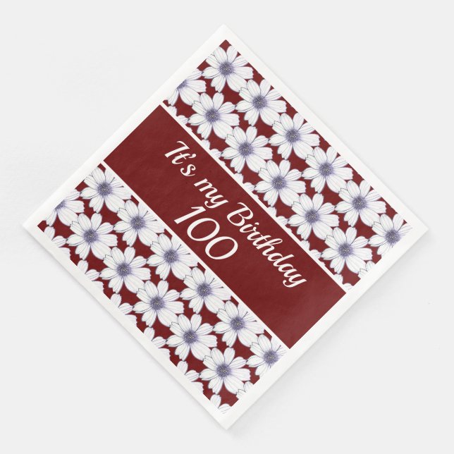 It’s my Birthday Custom Birthday Party Paper Dinner Napkins (Corner)