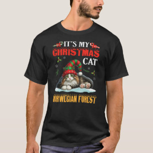 It’s My Christmas Cat NORWEGIAN FOREST Merry Day M T-Shirt