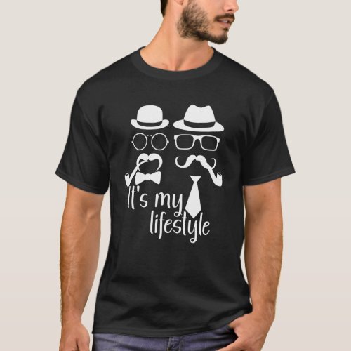 It s my Lifstyle I Hipster pipe tobacco smoker T_Shirt