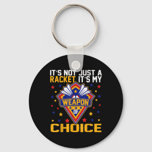 It’s My Weapon Of Choice Badminton Game Day Outfit Keychain