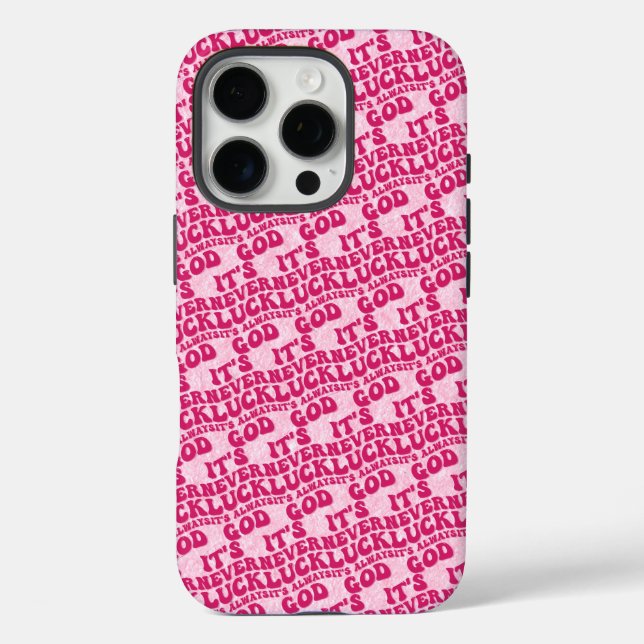 It’s Never Luck It’s Always God Case-Mate iPhone Case (Back)