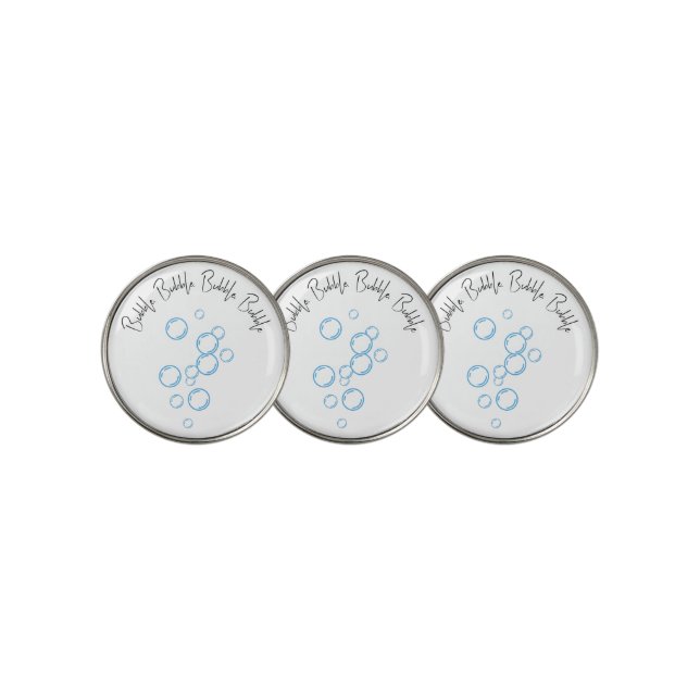 It’s nobody’s fault bubbles up golf ball marker (3 Up)