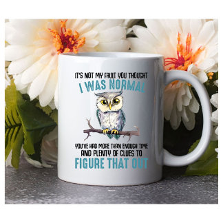 ‘It’s not my fault’ Coffee mug