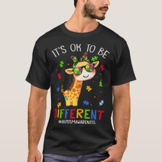 It s Ok To Be Different Autism Awareness Adorable  T-Shirt