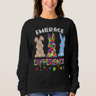 It S Ok To Be Different Bunnies Autism Happy Easte Sweatshirt