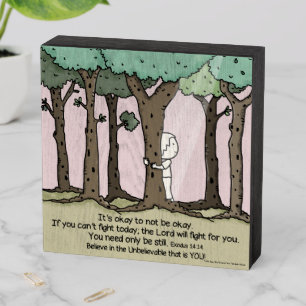 It’s Okay to Not Be Okay Wooden Box Sign