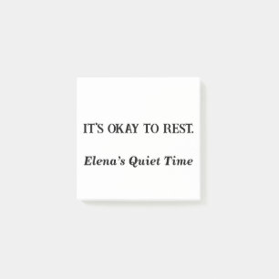 It’s Okay To Rest – Self-Care Sticky Notes Custom