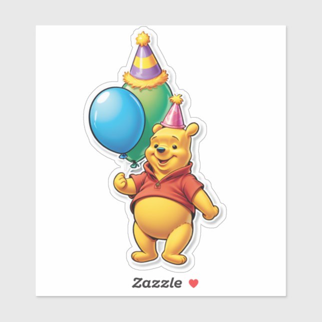 It’s Pooh’s Party Time! Sticker (Sheet)