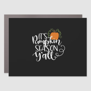 It_s Pumpkin Season Y_all Fitted Car Magnet