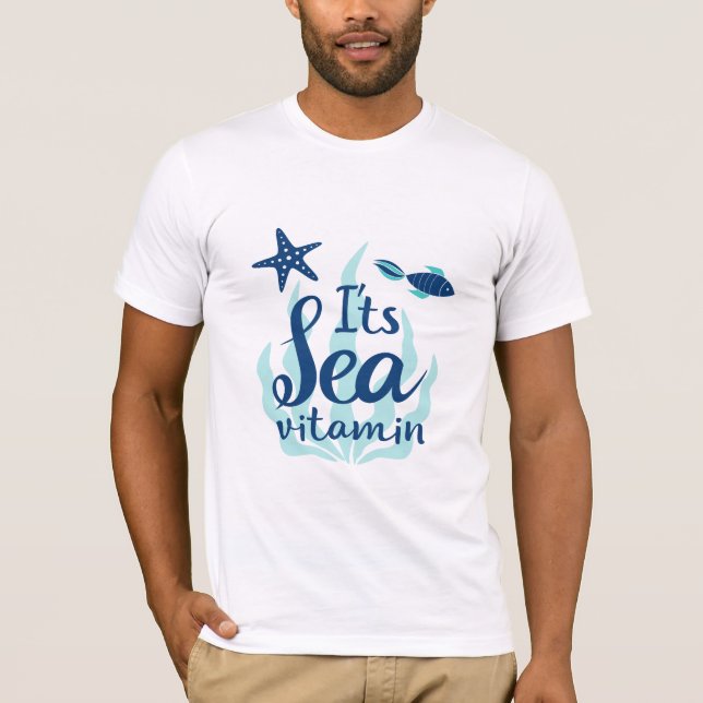 It’s Sea Vitamin – Fun Ocean-Inspired Summer Tee (Front)