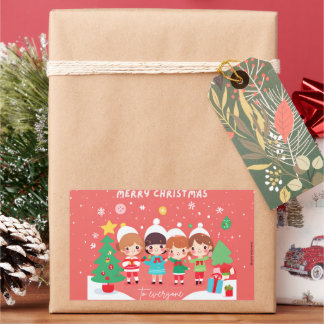 It´s so Kawaii Christmas | Children | Rectangular Sticker