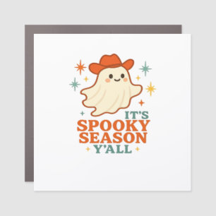 It’s Spooky Season Y’all Cowboy Boo Car Magnet
