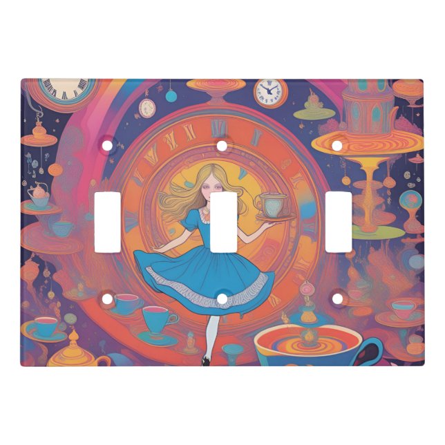 It’s Tea Time Alice Light Switch Cover (Front)