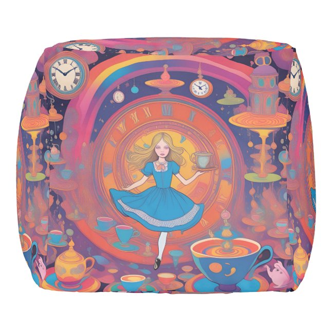 It’s Tea Time Alice Pouf (Left)
