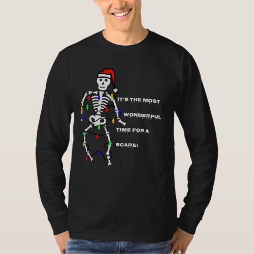 It S The Most Wonderful Time For A Scare Christmas T_Shirt