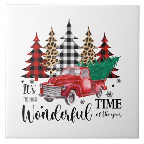 Itâs the Most Wonderful Time of the Year Ceramic Tile