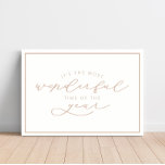 It’s the Most Wonderful Time of the Year Christmas Faux Canvas Print<br><div class="desc">We are always adding new designs daily!</div>