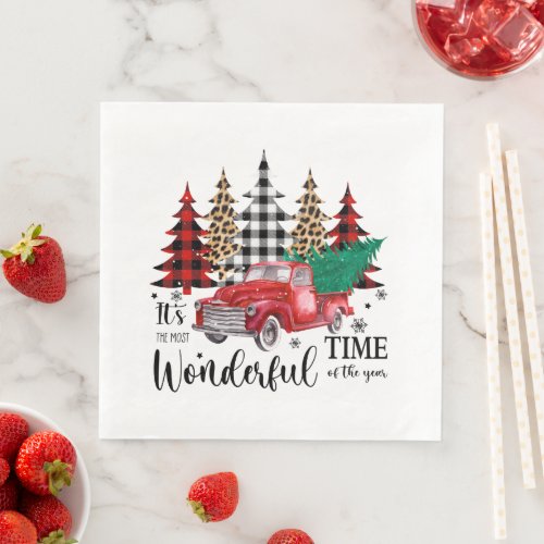 Its the Most Wonderful Time of the Year Keepsake  Paper Dinner Napkins