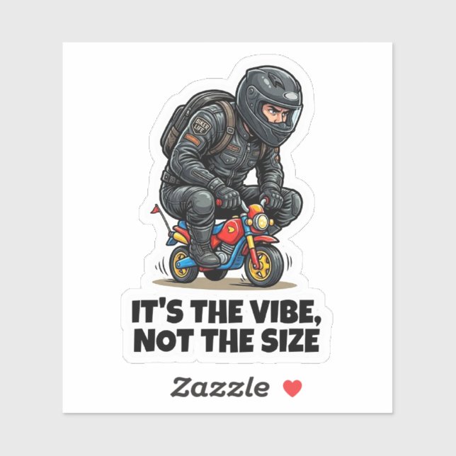 It’s The Vibe Not The Size Decal (Sheet)