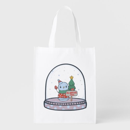 its winter time grocery bag
