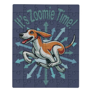 It’s Zoomie Time American Fox Hound Jigsaw Puzzle