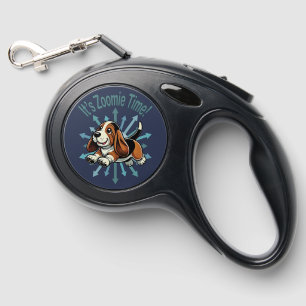 It’s Zoomie Time Basset Hound Retractable Pet Leash