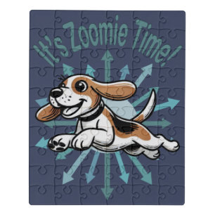 It’s Zoomie Time Beagle Jigsaw Puzzle